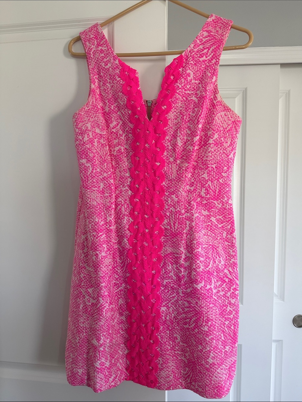 Lilly Pulitzer for Target Hot Pink Printed Sleeveless Shift Dress